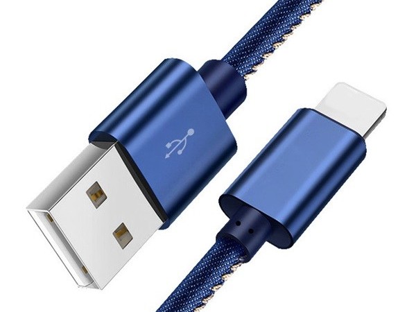 牛仔布蘋果數據線