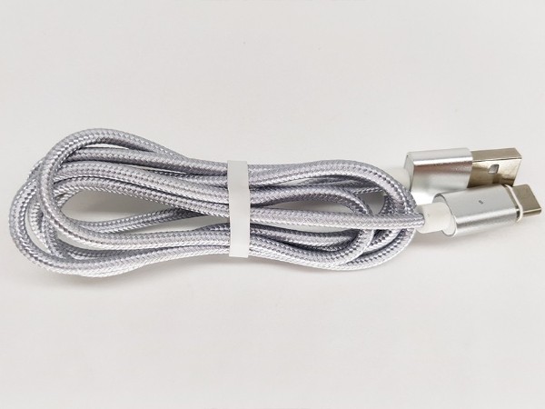 尼龍編織手機磁吸數據線，配備Micro/Type-C/Lightning三種磁吸頭