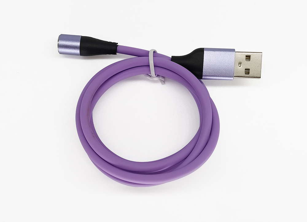 液態(tài)硅膠7Pin磁吸數據線，可傳輸數據帶LED燈